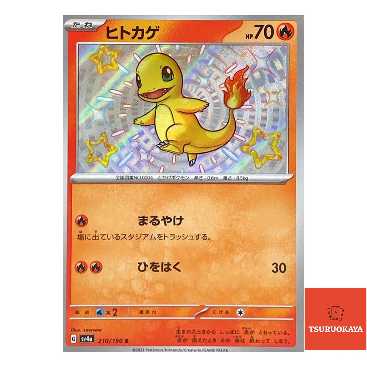 Charmander  S 210/190 SV4a Shiny Treasure ex Japanese Pokemon Card
