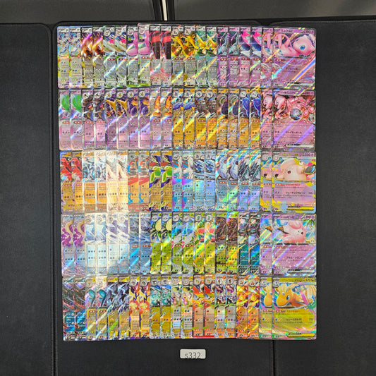 Japanese Pokemon Card lots of RR 100 SPB332 Mew Mewtwo SPB332 bulk set
