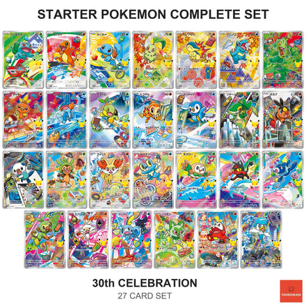 27-Card Complete Starter Set   101-127/M-P 30th CELEBRATION Japanese Pokemon Card